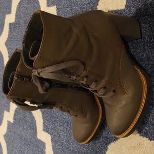 Callie Leather Heeled Bootie